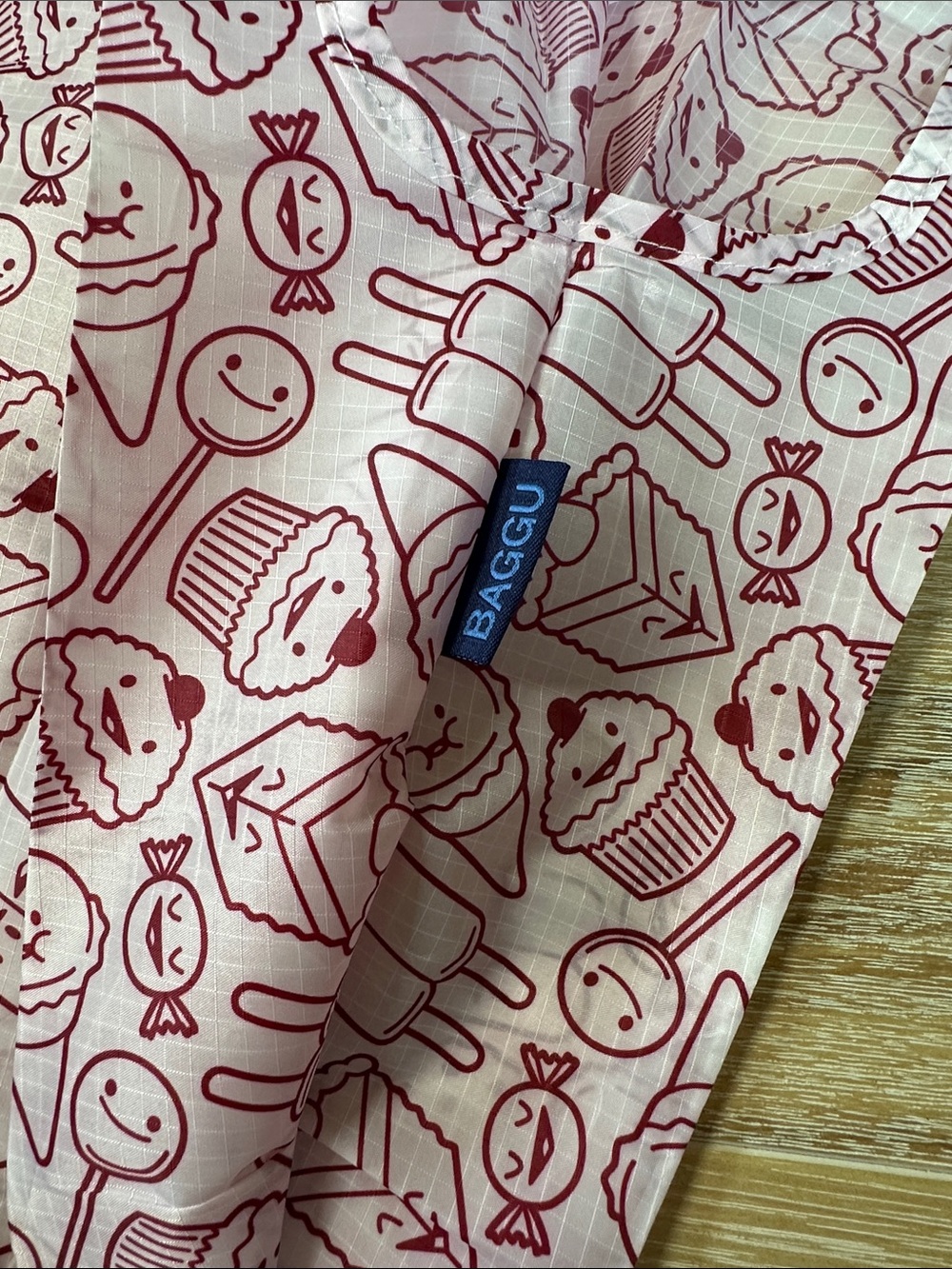 NEW Rare BAGGU x Threadless Standard Baggu Tote + Pouch Sweet Tooth Colorway
